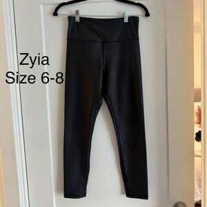 ZYIA Black Shiny Leggings